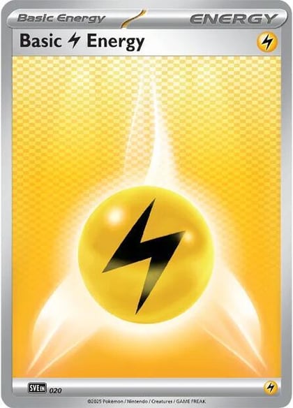 Basic Lightning Energy - 020, SVE: Scarlet & Violet Energies 020