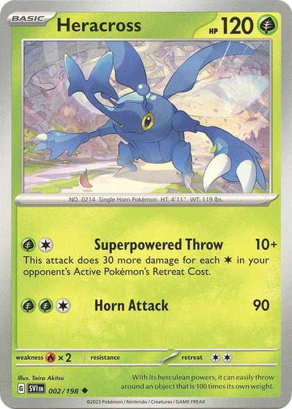 Heracross, SV01: Scarlet & Violet Base Set 002/198