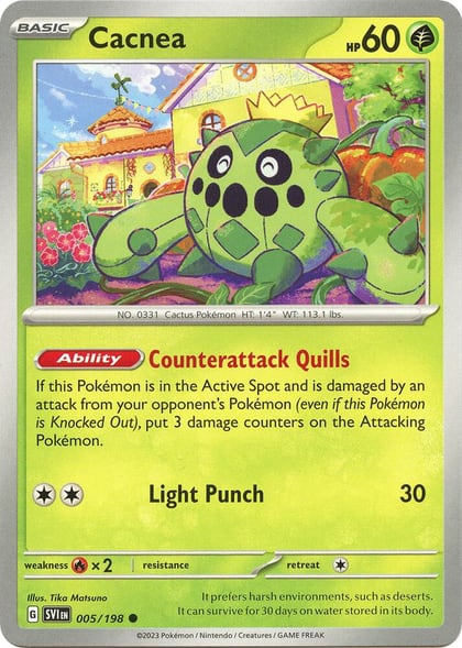 Cacnea - 005/198, SV01: Scarlet & Violet Base Set 005/198