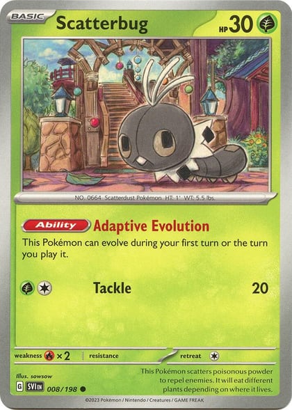Scatterbug, SV01: Scarlet & Violet Base Set 008/198