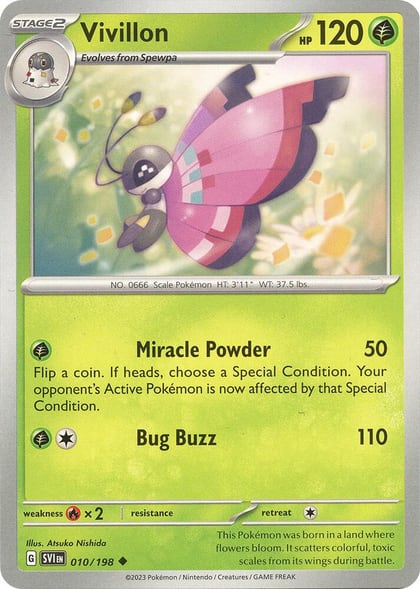 Vivillon, SV01: Scarlet & Violet Base Set 010/198