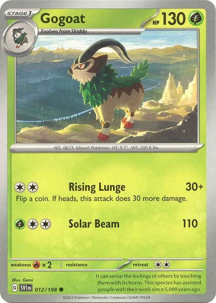 Gogoat, SV01: Scarlet & Violet Base Set 012/198