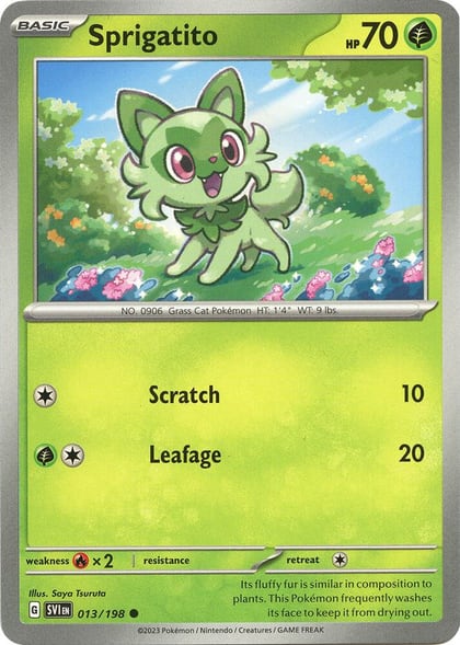 Sprigatito, SV01: Scarlet & Violet Base Set 013/198