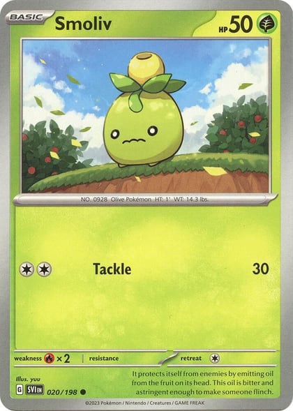 Smoliv - 020/198, SV01: Scarlet & Violet Base Set 020/198