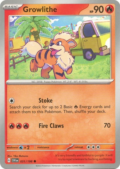 Growlithe - 031/198, SV01: Scarlet & Violet Base Set 031/198