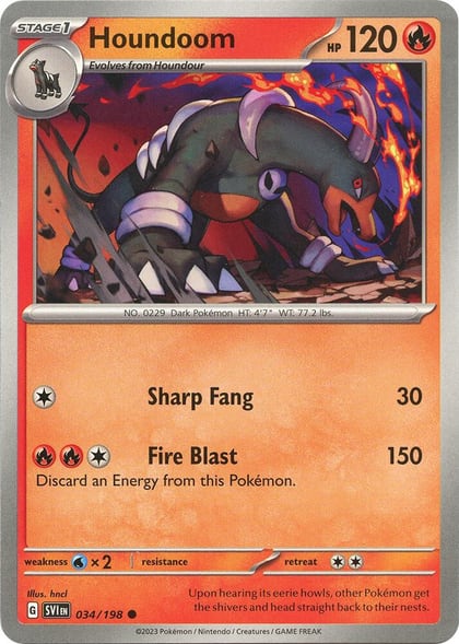 Houndoom - 034/198, SV01: Scarlet & Violet Base Set 034/198