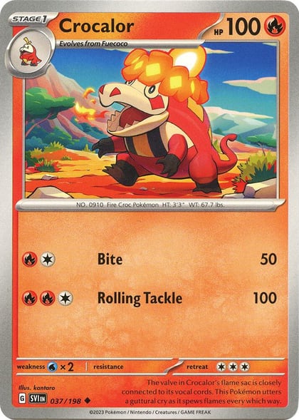 Crocalor, SV01: Scarlet & Violet Base Set 037/198