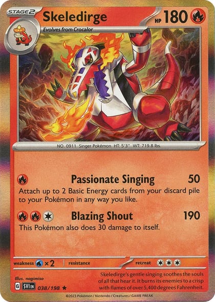 Skeledirge, SV01: Scarlet & Violet Base Set 038/198