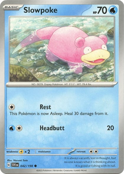 Slowpoke - 042/198, SV01: Scarlet & Violet Base Set 042/198