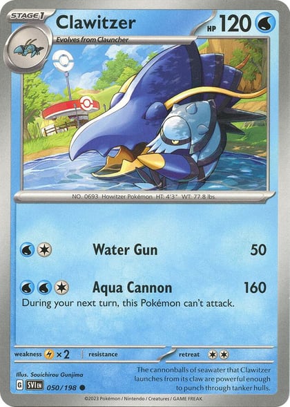 Clawitzer, SV01: Scarlet & Violet Base Set 050/198