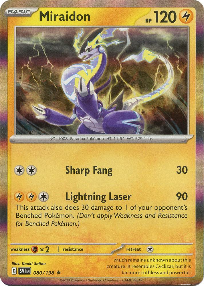 Miraidon, SV01: Scarlet & Violet Base Set 080/198