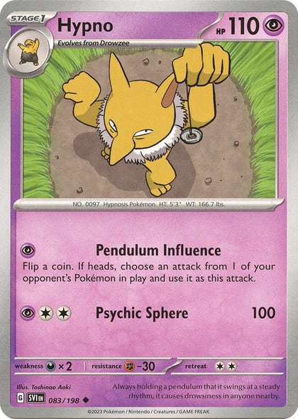 Hypno, SV01: Scarlet & Violet Base Set 083/198