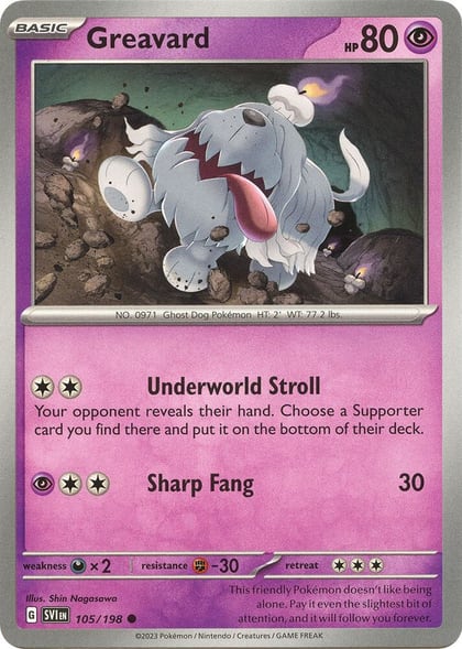 Greavard - 105/198, SV01: Scarlet & Violet Base Set 105/198