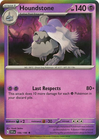 Houndstone, SV01: Scarlet & Violet Base Set 106/198