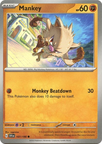 Mankey, SV01: Scarlet & Violet Base Set 107/198