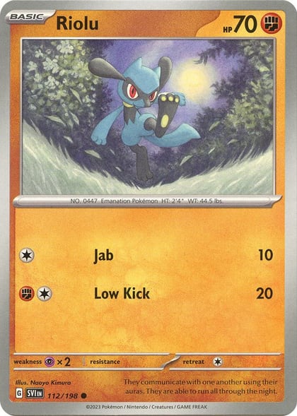 Riolu - 112/198, SV01: Scarlet & Violet Base Set 112/198