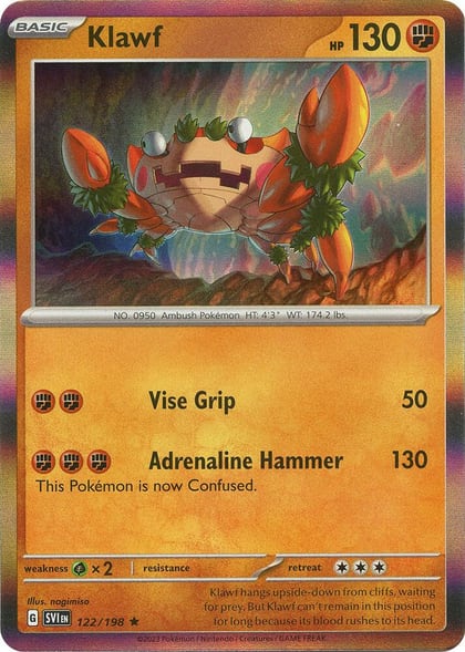Klawf - 122/198, SV01: Scarlet & Violet Base Set 122/198