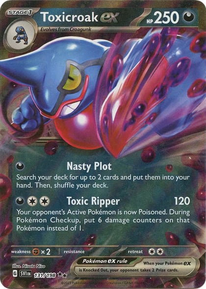 Toxicroak ex - 131/198, SV01: Scarlet & Violet Base Set 131/198