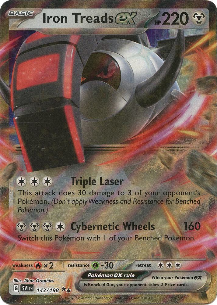Iron Treads ex - 143/198, SV01: Scarlet & Violet Base Set 143/198