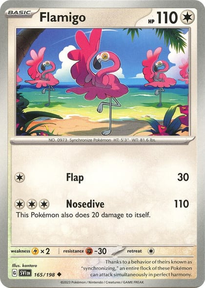 Flamigo, SV01: Scarlet & Violet Base Set 165/198