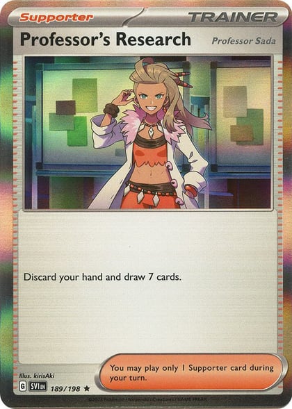 Professor's Research [Professor Sada] - 189/198, SV01: Scarlet & Violet Base Set 189/198