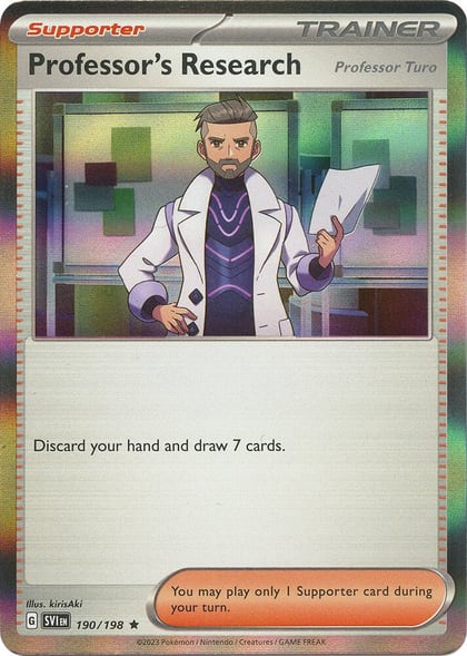 Professor's Research [Professor Turo] - 190/198, SV01: Scarlet & Violet Base Set 190/198