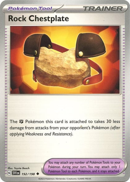 Rock Chestplate, SV01: Scarlet & Violet Base Set 192/198