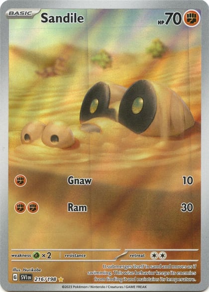 Sandile - 216/198, SV01: Scarlet & Violet Base Set 216/198