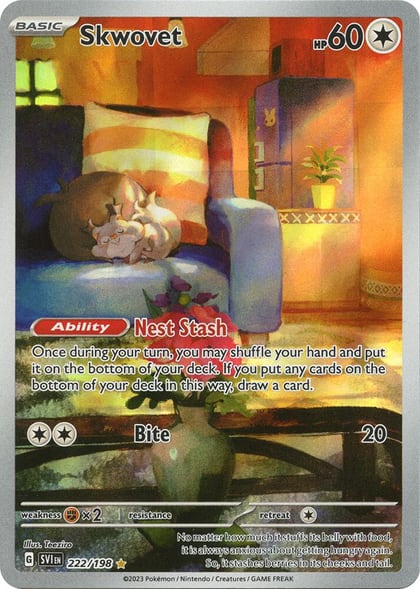 Skwovet - 222/198, SV01: Scarlet & Violet Base Set 222/198