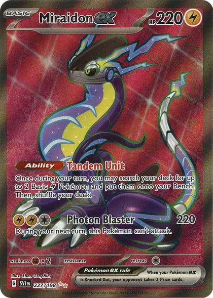 Miraidon ex - 227/198, SV01: Scarlet & Violet Base Set 227/198