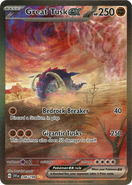 Great Tusk ex - 246/198, SV01: Scarlet & Violet Base Set 246/198