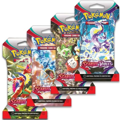 Scarlet & Violet Sleeved Booster Pack Art Bundle [Set of 4], SV01: Scarlet & Violet Base Set P478274