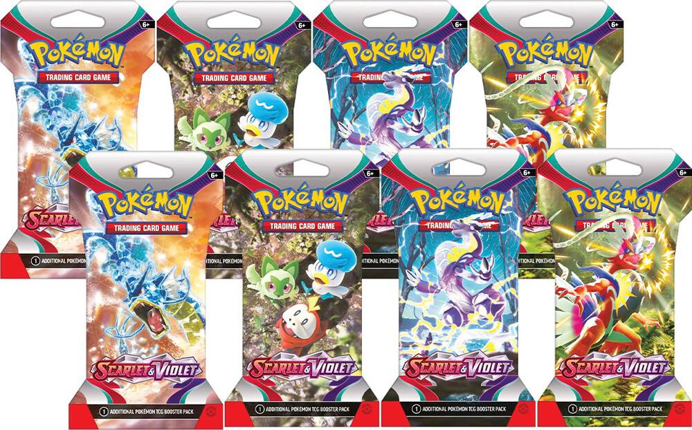 Scarlet & Violet Sleeved Booster Pack Bundle [Set of 8], SV01: Scarlet & Violet Base Set P478275