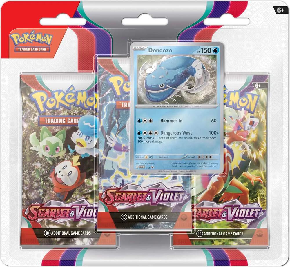 Scarlet & Violet 3 Pack Blister [Dondozo], SV01: Scarlet & Violet Base Set P478762