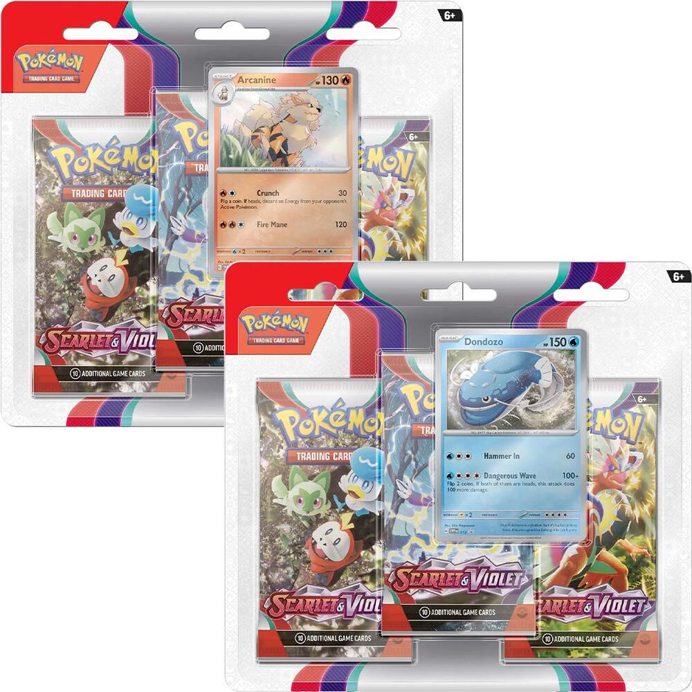 Scarlet & Violet 3 Pack Blister [Set of 2], SV01: Scarlet & Violet Base Set P478763