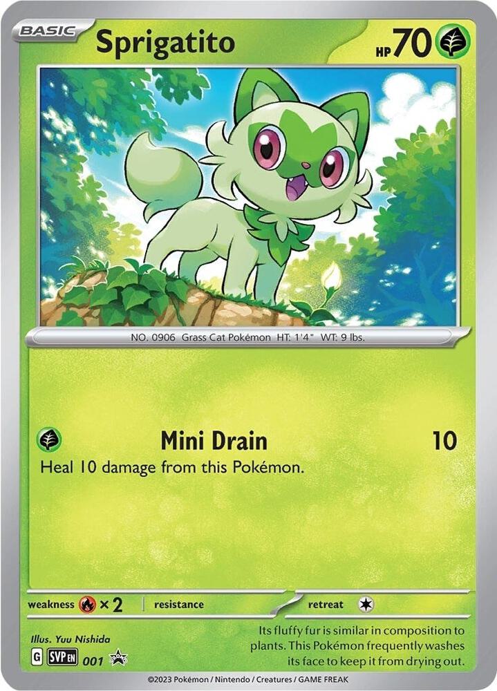 Sprigatito - 001, SV: Scarlet & Violet Promo Cards 001