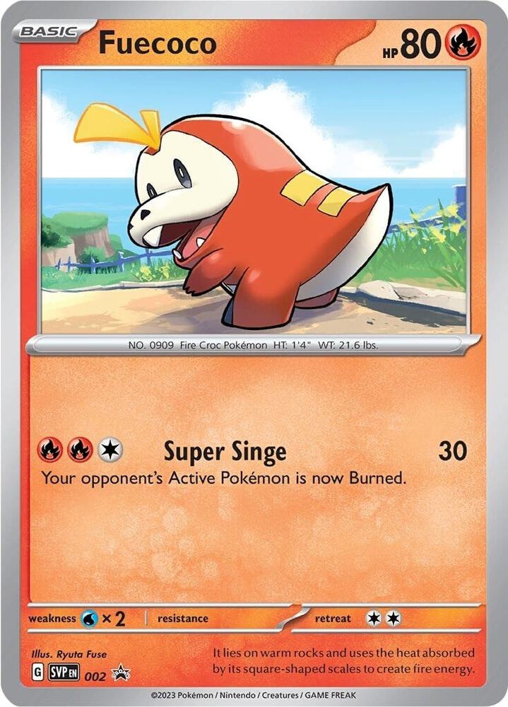 Fuecoco - 002, SV: Scarlet & Violet Promo Cards 002