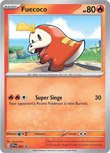Fuecoco - 002, SV: Scarlet & Violet Promo Cards 002