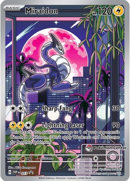 Miraidon - 013 (Pokemon Center Exclusive), SV: Scarlet & Violet Promo Cards 013