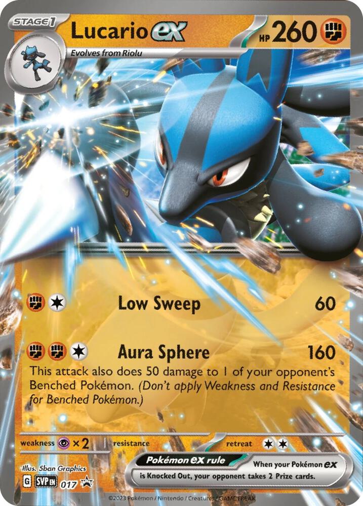 Lucario ex - 017, SV: Scarlet & Violet Promo Cards 017