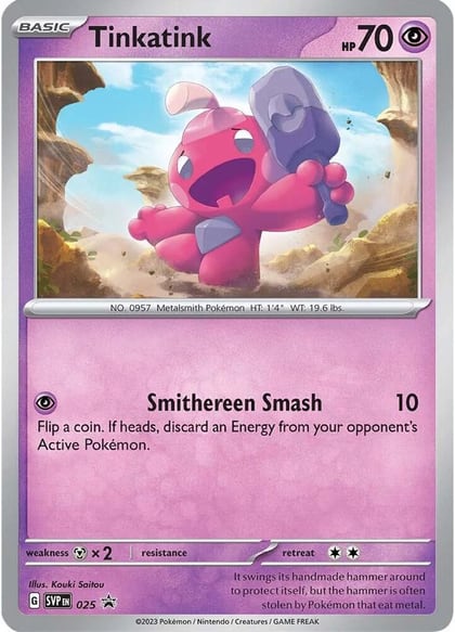 Tinkatink - 025 (Cosmo Holofoil), SV: Scarlet & Violet Promo Cards 025