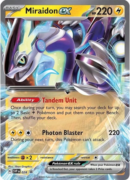 Miraidon ex - 028, SV: Scarlet & Violet Promo Cards 028