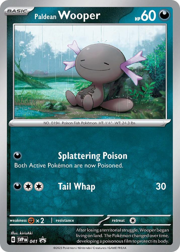 Paldean Wooper - 041, SV: Scarlet & Violet Promo Cards 041