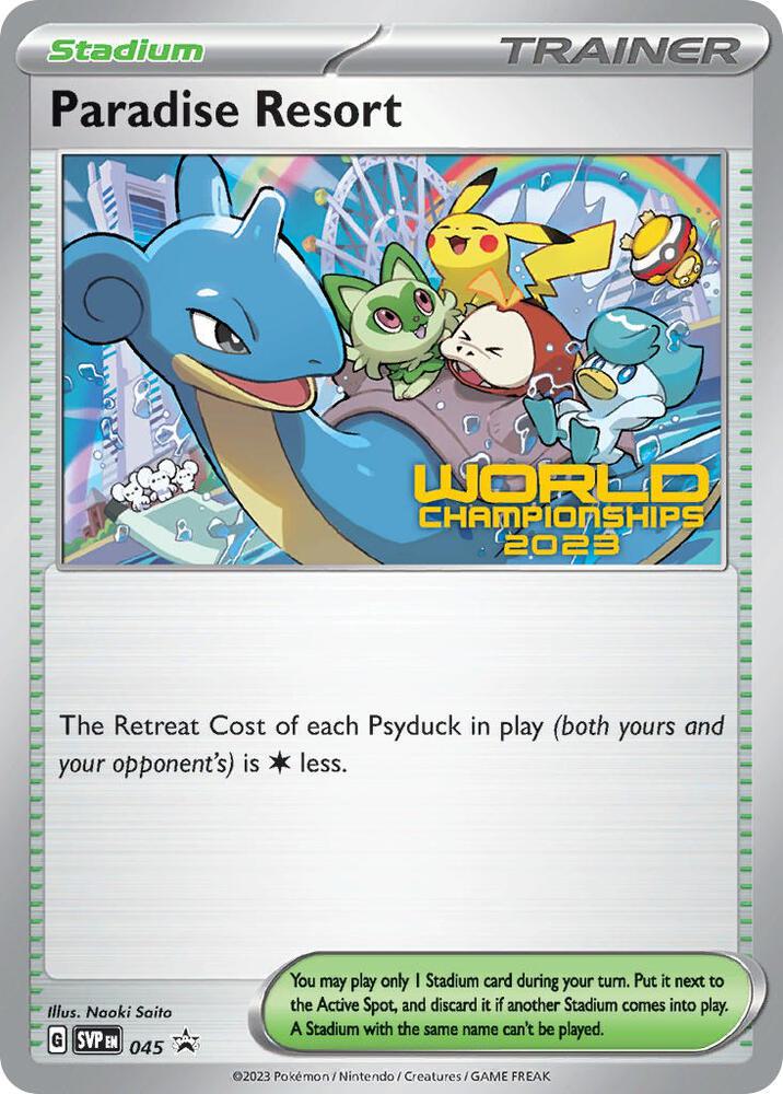 Paradise Resort - 045 (World Championships 2023), SV: Scarlet & Violet Promo Cards 045