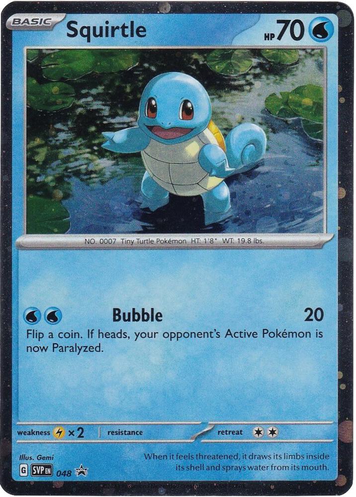 Squirtle - 048 (Cosmos Holo), SV: Scarlet & Violet Promo Cards 048