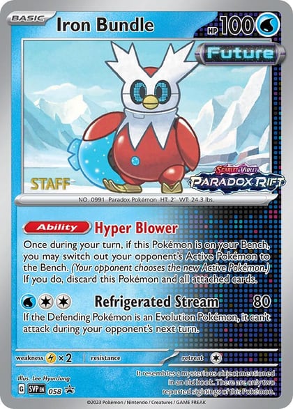Iron Bundle - 058 (Prerelease) [Staff], SV: Scarlet & Violet Promo Cards 058