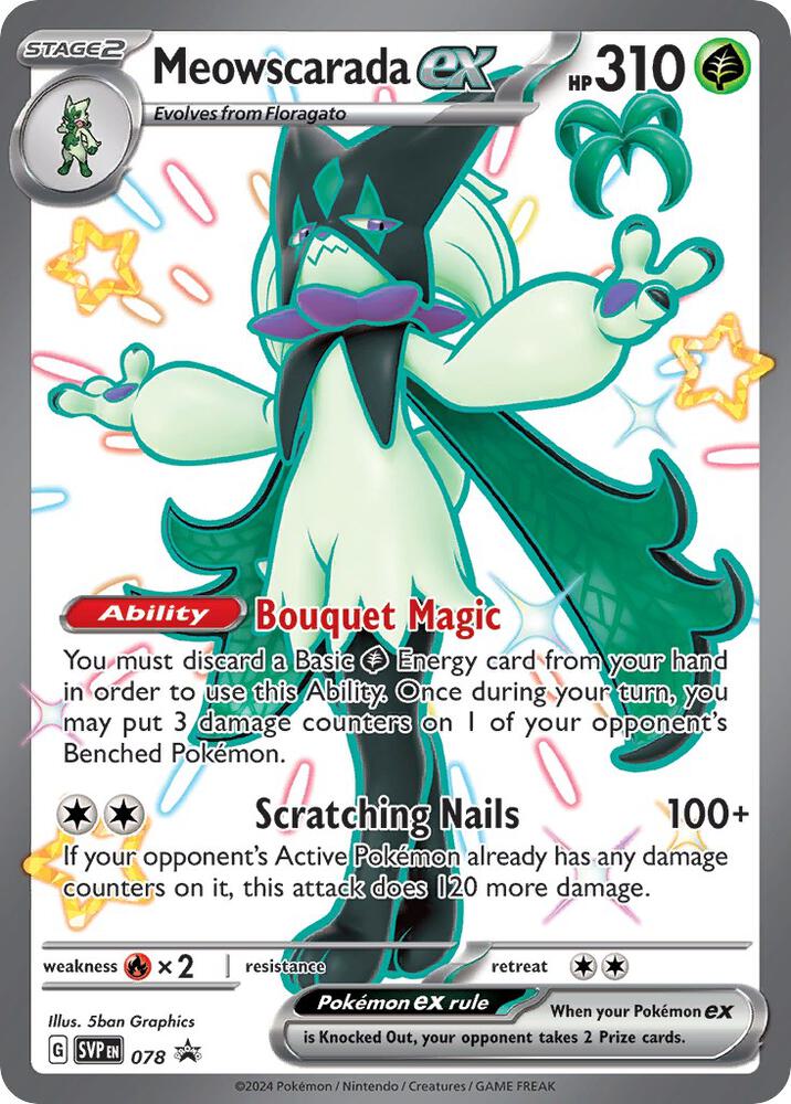 Meowscarada ex - 078, SV: Scarlet & Violet Promo Cards 078