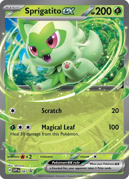 Sprigatito ex - 087, SV: Scarlet & Violet Promo Cards 087