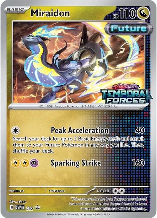 Miraidon - 092 (Prerelease), SV: Scarlet & Violet Promo Cards 092