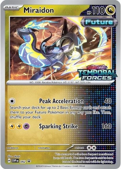Miraidon - 092 (Prerelease), SV: Scarlet & Violet Promo Cards 092